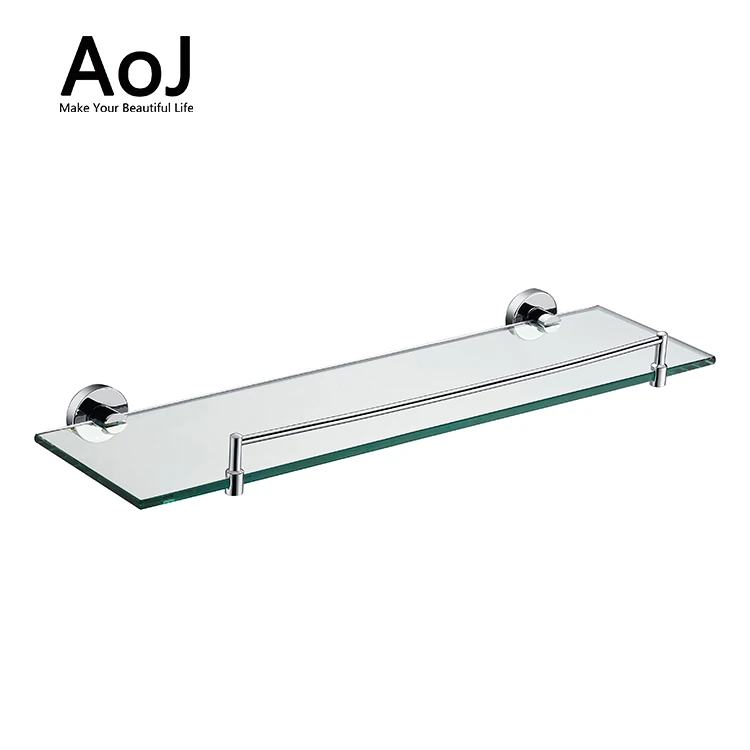 Unique wall mounted brass towel bar  chrome double bathroom  shelf