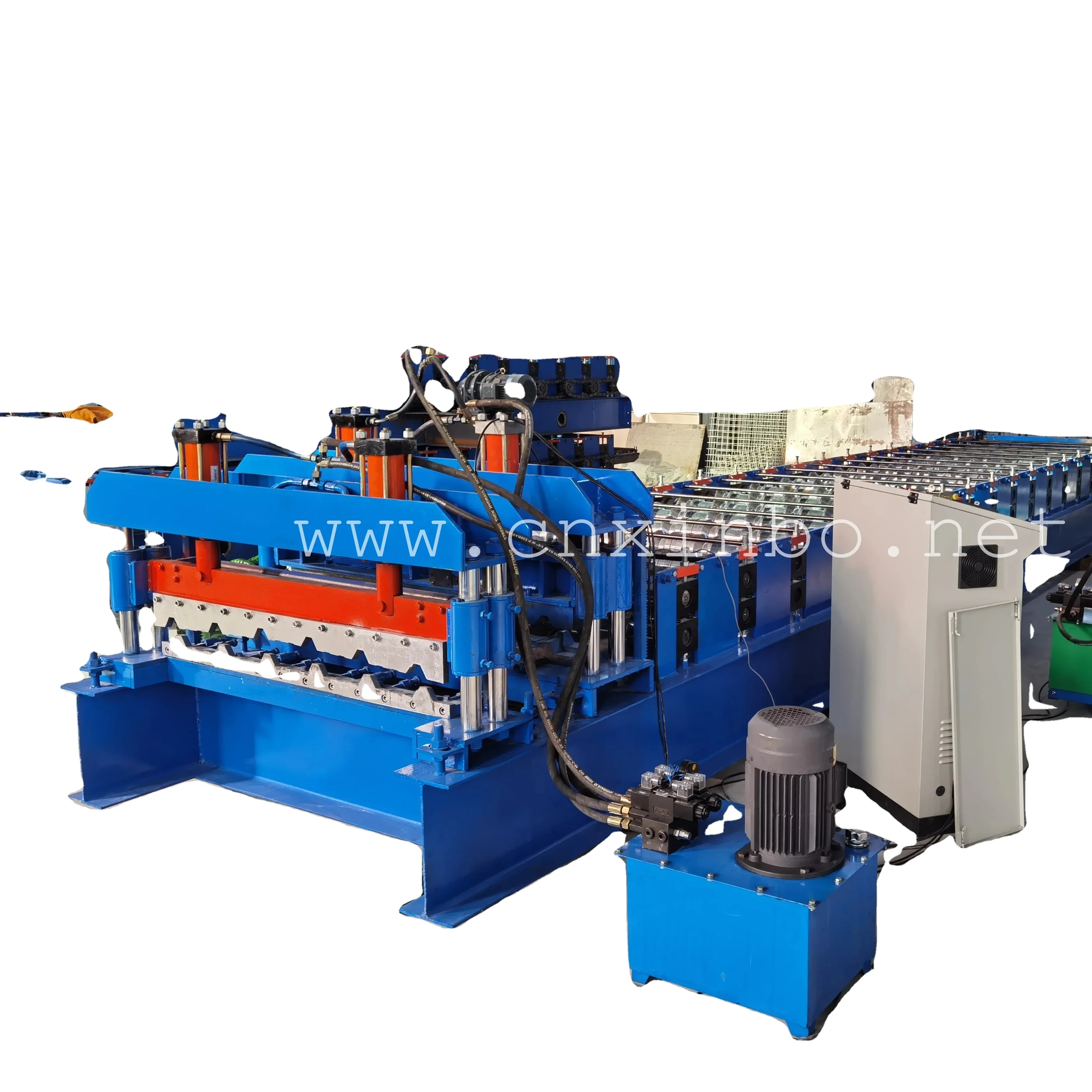 2024 New Metal Roof Panel Glazed Tile Roll Forming Machine Production Line
