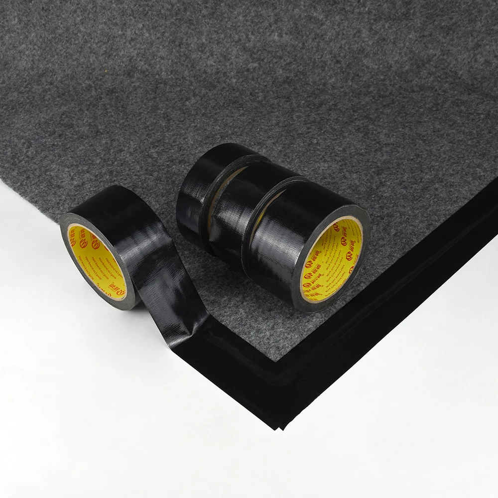 Hot Selling Waterproof Vinyl Venture Polypropylene Terastell Black Adhesive Gaffer Duct Cloth Tape