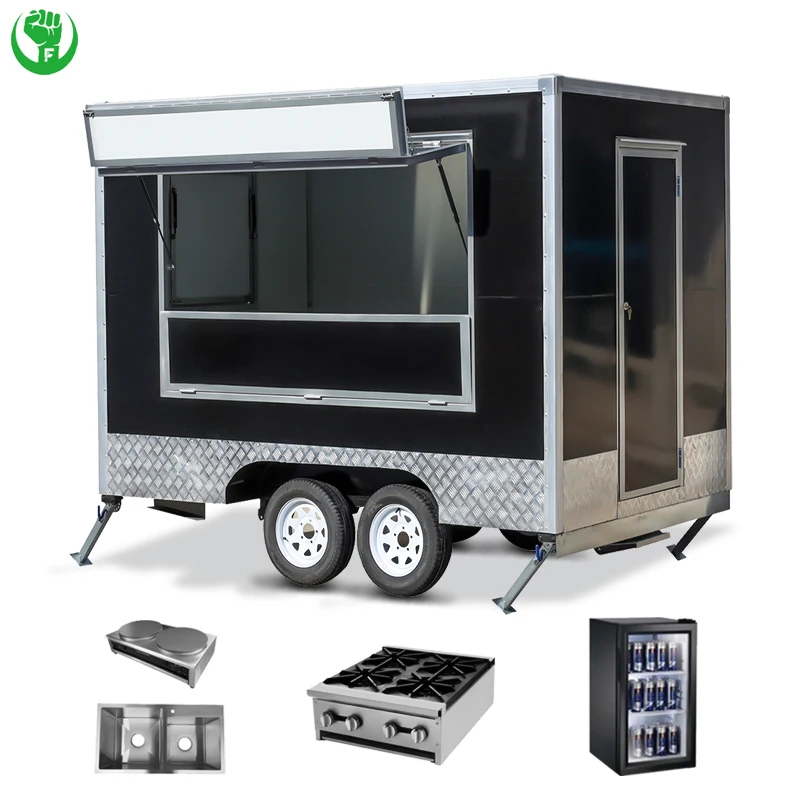 outdoor concession BBQ truck food cart toy hauler travel trailer snack car