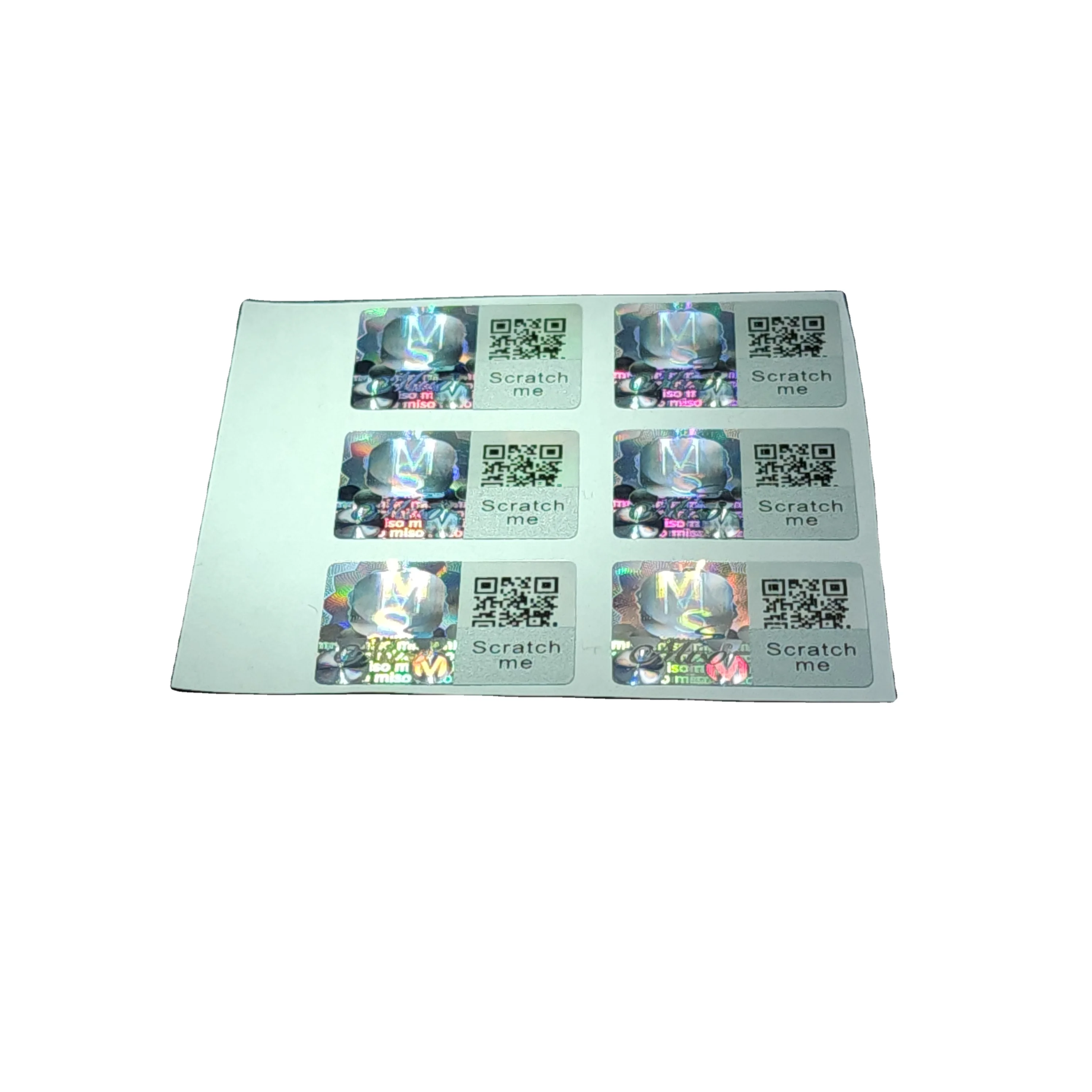 Factory Direct Sales Custom Design Barcode Qr Number Printing Sticker Laser 3d Hologram Label Custom Hologram Sticker