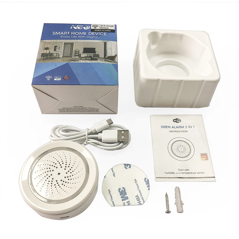 smart tuya wifi wireless alarm siren