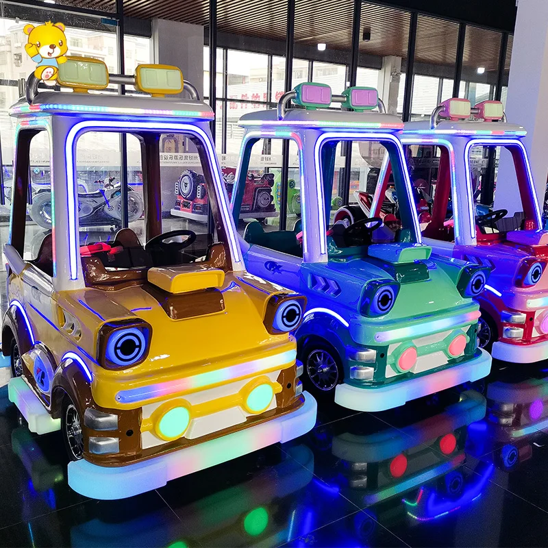 Haojile Amusement Park Outdoorbig Wheel Anti Collision Parent-Kid Ride Battery Bumper Cars Ride On Car Kid Games