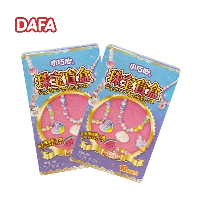 Chocolate Surprise Blind Box Products Popular With Girls Princess Bracelet Series And Biscuit For Kids