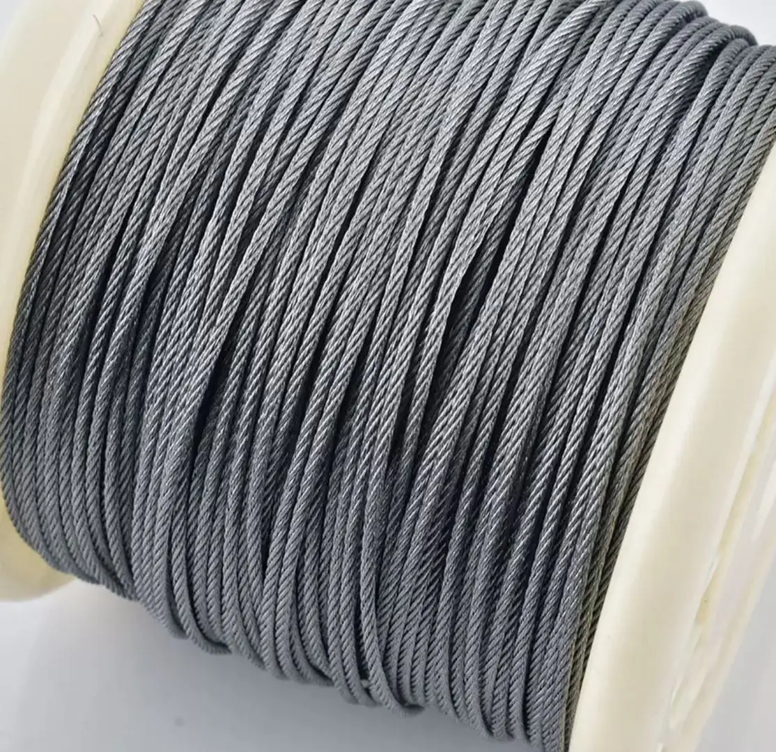 4mm 5mm 6x7+PP Steel Wire Rope Hot Dipped Galvanized