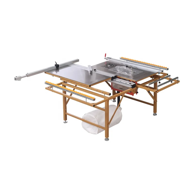 New Design Upgraded Woodworking Machinery Invisible Stainless Steel Dust Free Saw Precision Sliding Table Saw