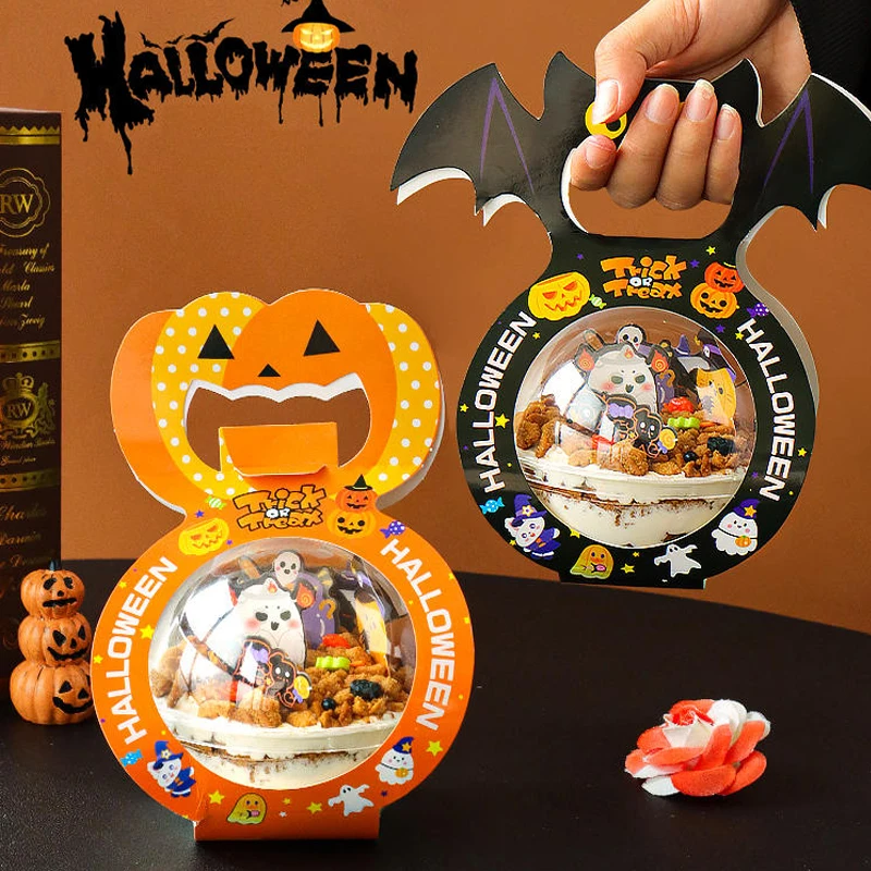 Clear plastic Sphere display crystal ball dessert container Food-grade hollow sphere cake flower boxes