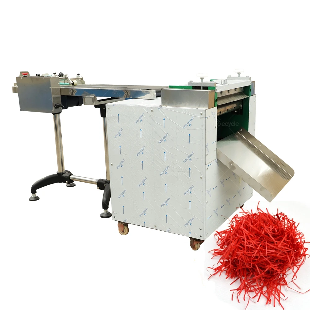 Низкая цена Crinkle Cut с перекрестными шнурками из волокна «раффия» уничтожитель бумаги искусству изготовления морщинка резка бумаги шред машина