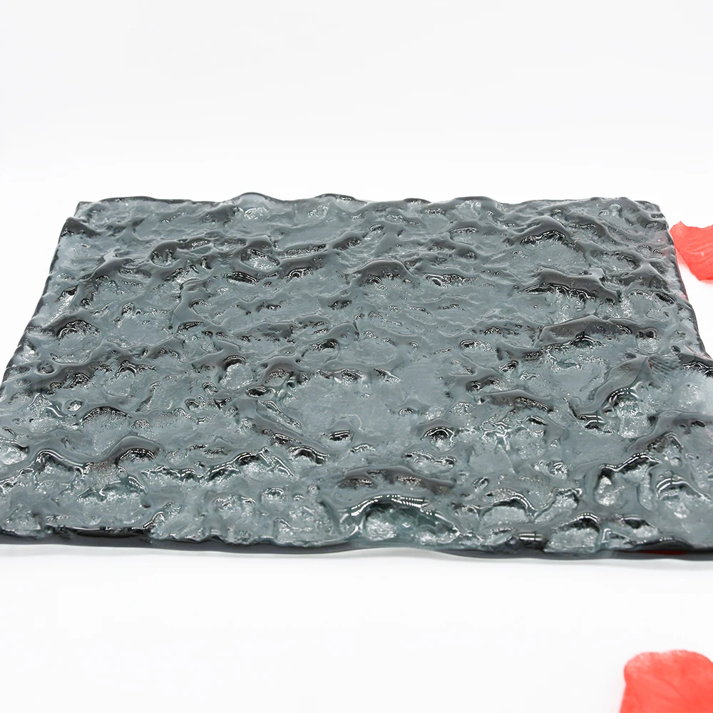 Art Decorative Pattern Glass Fused Art Patterned Glass Fluted Glass Panels for Wall Decoration