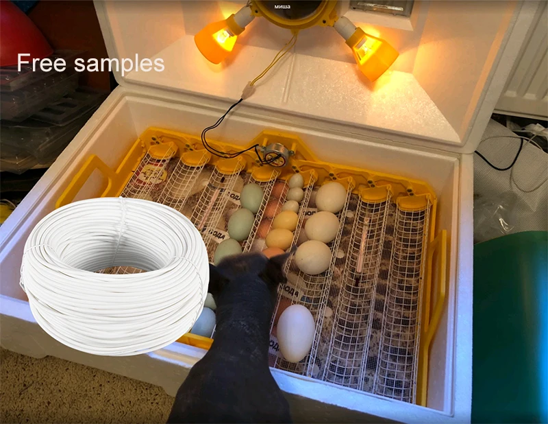 DIY Homemade Design incubator eggs Fibreglass Heating Cable Wire
