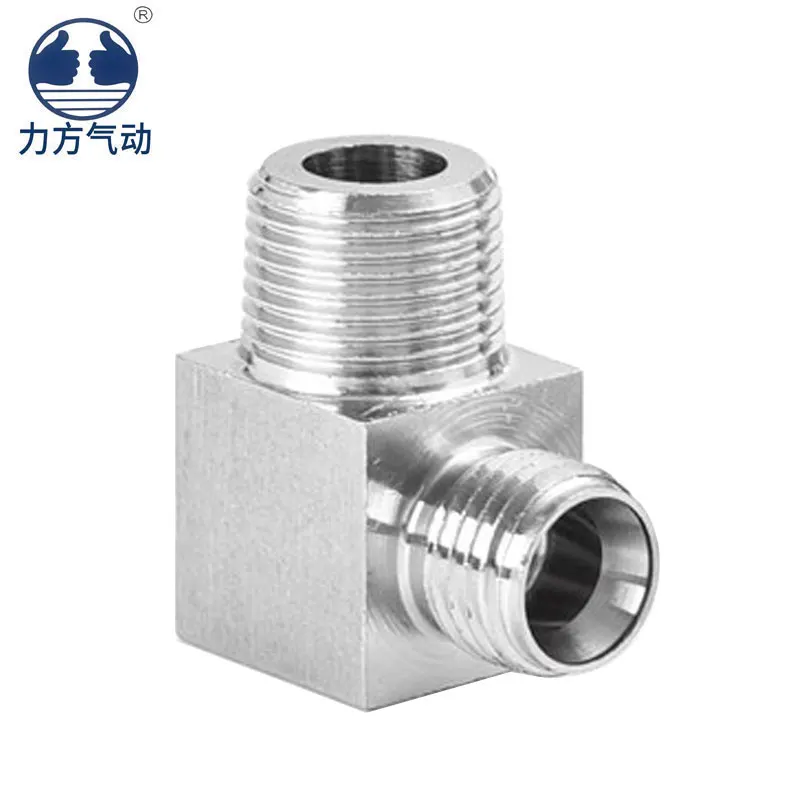 PV1/8 joint PV1/4/PV3/8/PV1/2 stainless steel right angle external tooth pipe joint