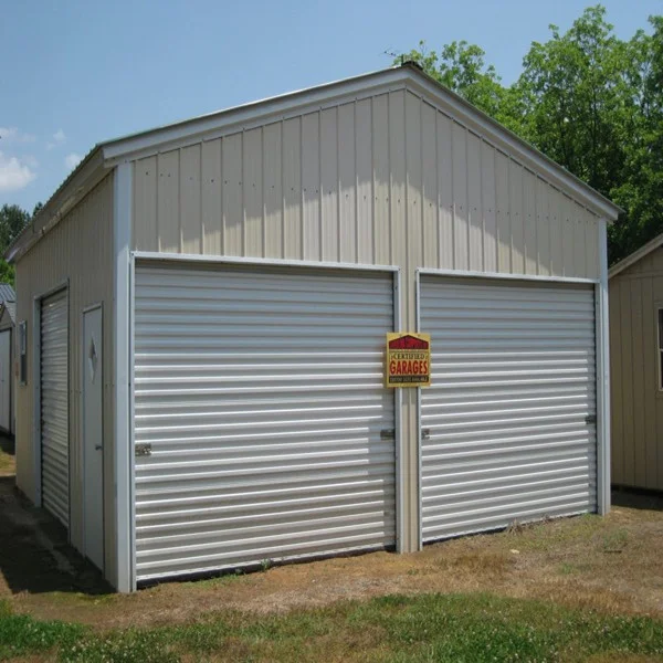 Prefab Steel Tube portable metal carport garages double building car garage design