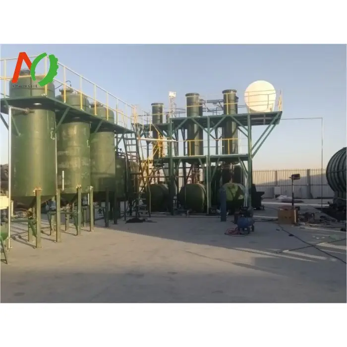 Oil Recycling Production Line Used Oil Refining Equipment To Standard Diesel Machine Waste Black Oil Recycle