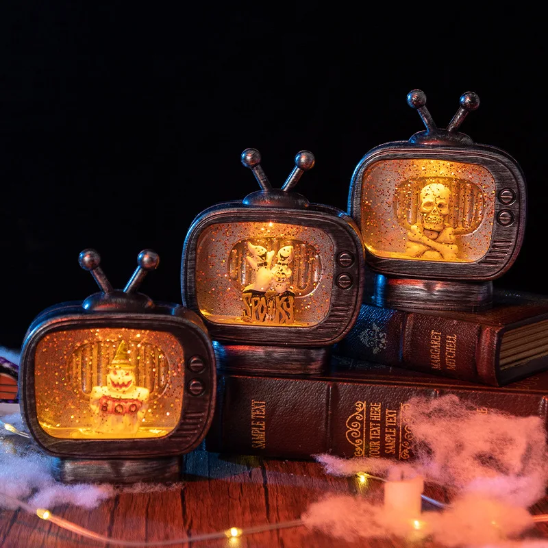 Fengzhi Factory Halloween TV skeleton ghost decoration lights dress up props table ornaments