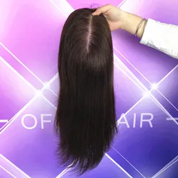 Top Quality 12a Grade European Remy Silk Base Women Toupee Straight Human Hair Topper