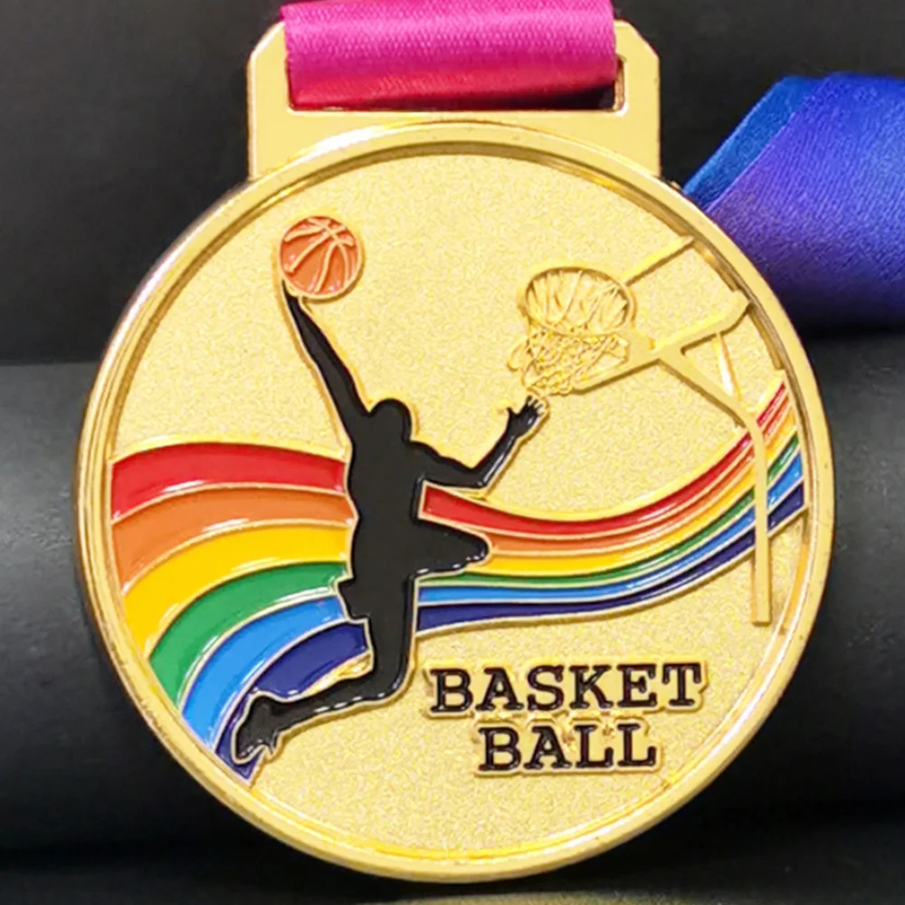 Wholesale Quality Custom Marathon Running Basketball Bicycle No Mold Medal for Sticker Metal Blank Insert Stock Medals