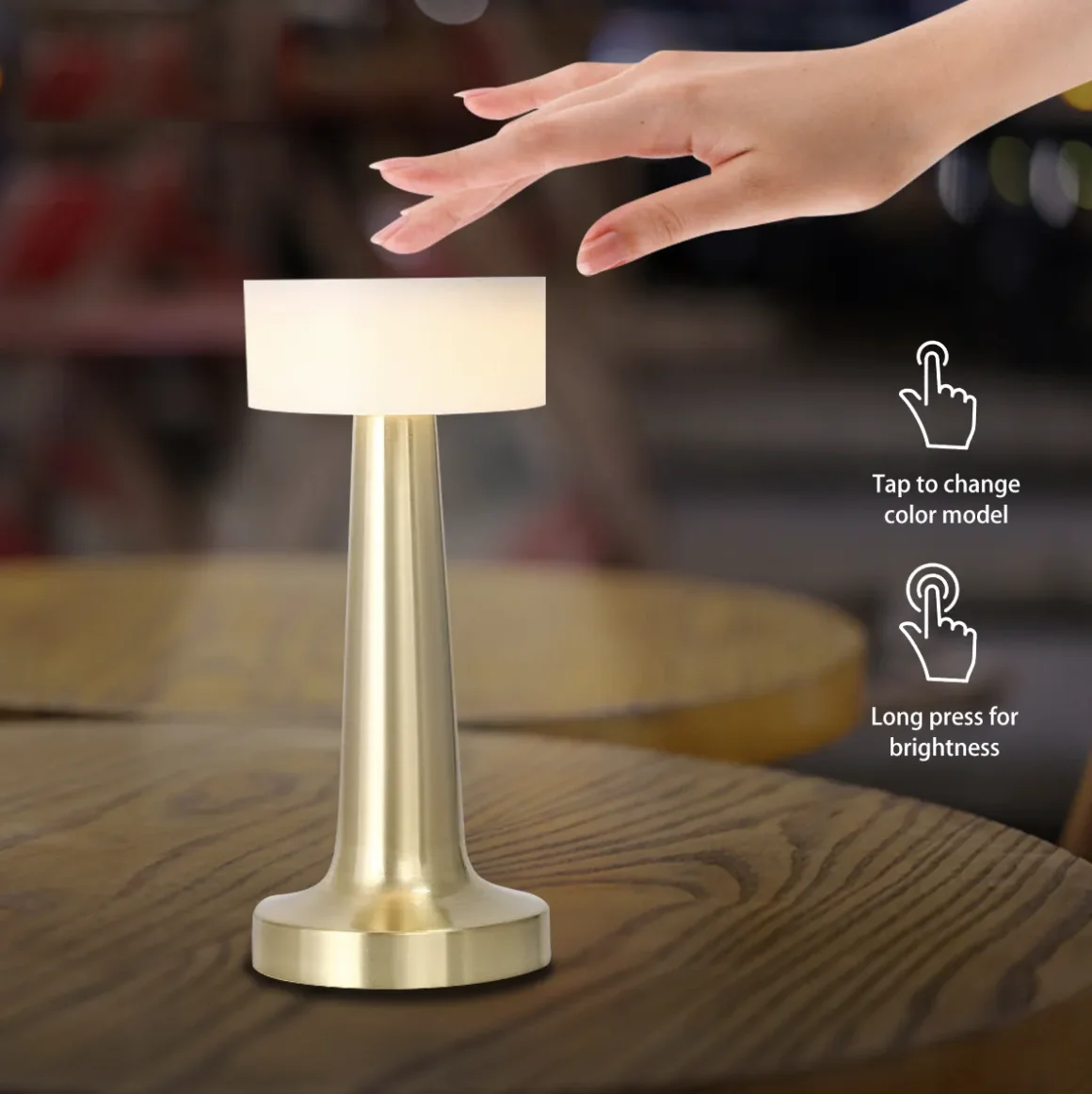 Wholesale Rechargeable Touch Control Cordless Table Lamps Student Creativity Study Desk Reading Desk Lamp