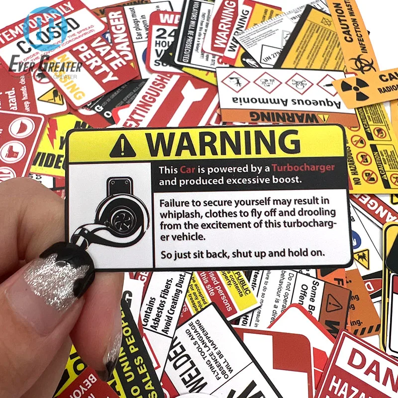 Vinyl Custom Factory Price Funny Warning Metal Sign