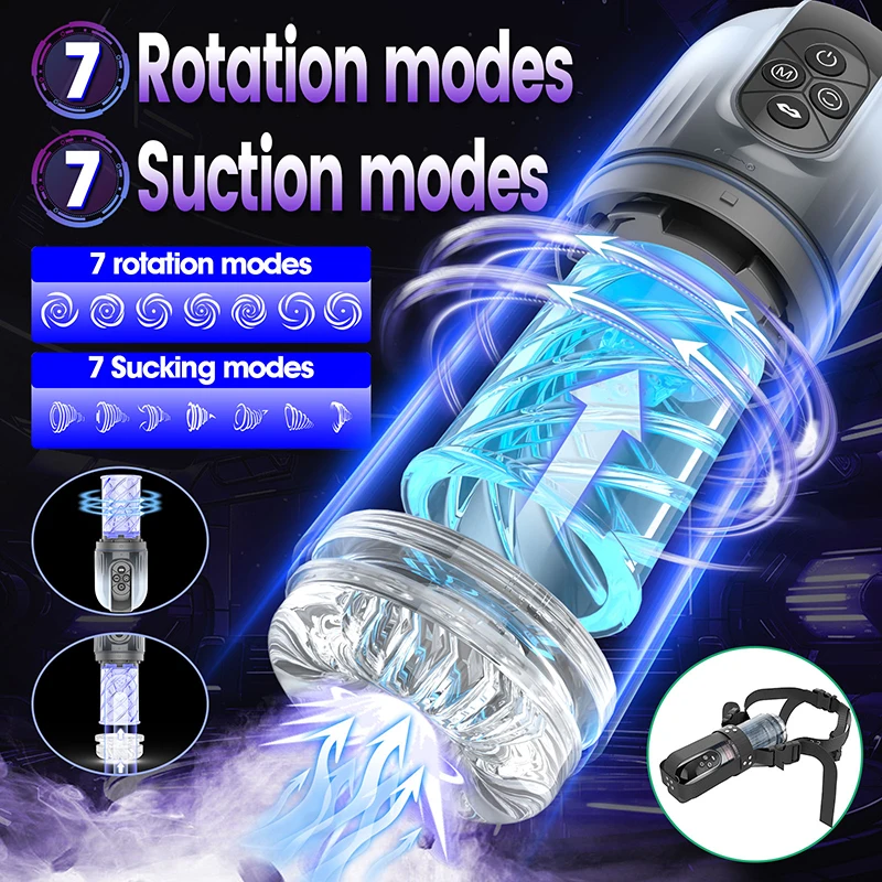 Smart Male Masturbation Sexy Adult Products Machine 7 Sucking Rotating Masturbation Sex Toys for Men