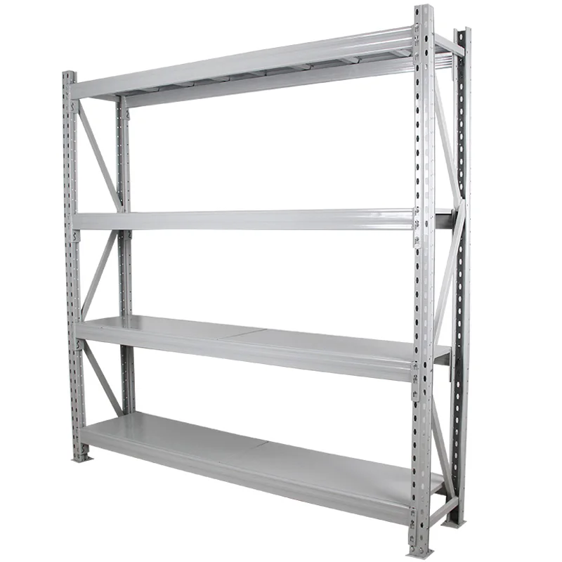 Hot Sales  Stainless Steel Warehouse Rack Industrial Boltless Racking Shelves Medium Multi-Layer Duty Rack