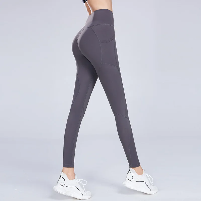 
China Yoga Pants with Pockets Extra Soft Tights with Pockets for Women Non See-Through High Waist Workout Leggings 