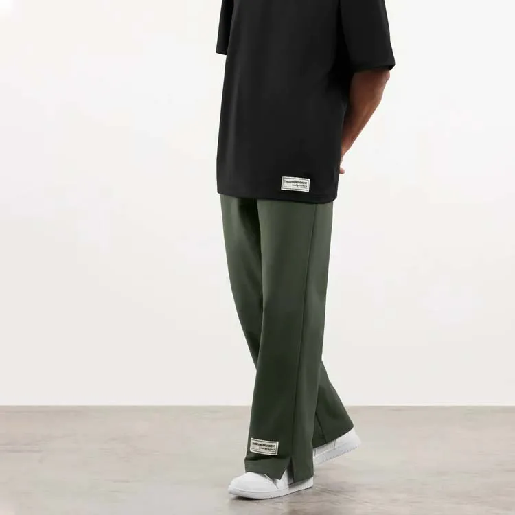 Customized Mens designer baggy pants 100% cotton Plus Size straight leg wide leg joggers casual pants men