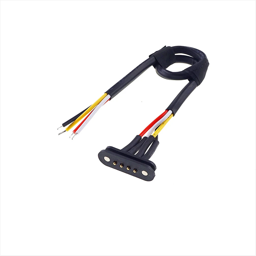 High Performance Gold Plating Pin Strong Magnetic Connector 2.54mm Pitch 4 Pins Spring Pogo Pin Magnetic Connectors