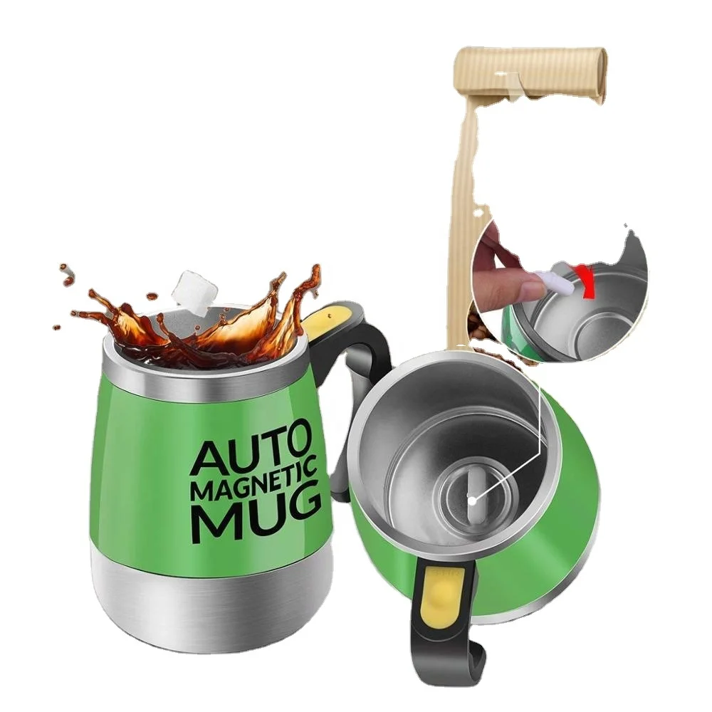 Self Stirring Mug Auto Self Mixing Stainless Steel Cup for Coffee Tea Milk Hot Chocolate Shaker Mixing Mug for Home Office