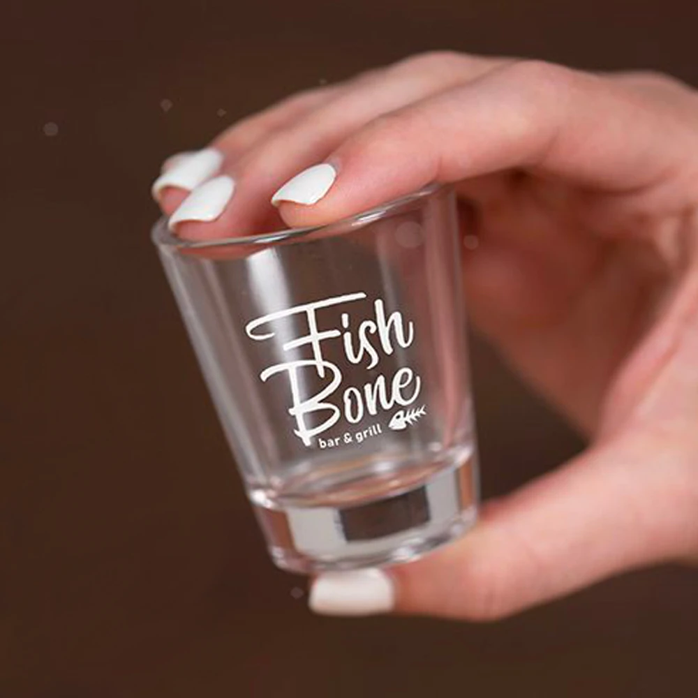 1.5oz sublimation shot glass wedding party bar gift custom logo shot glasses blank small bullet glass