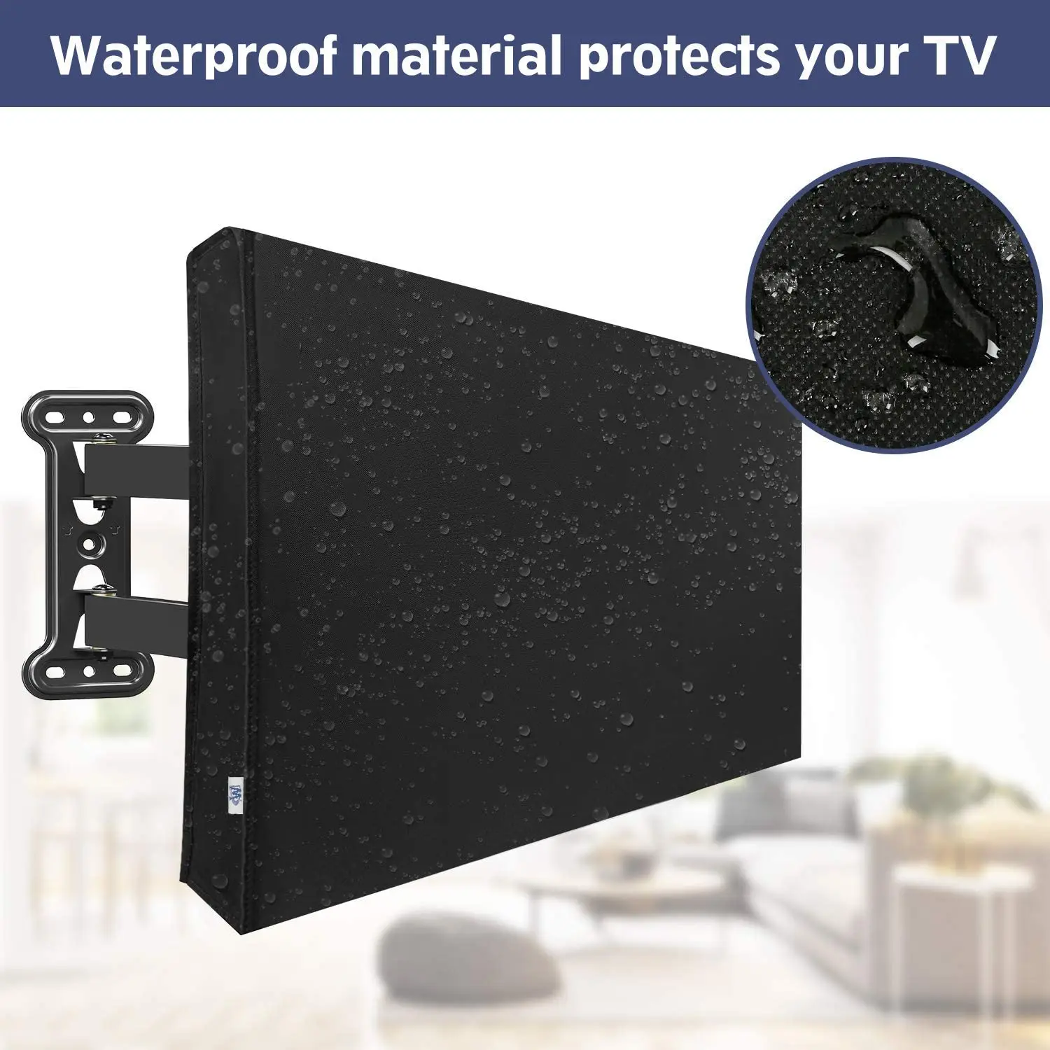 Сверхмощный Водонепроницаемый чехол для телевизора из ткани Оксфорд защитный чехол для уличной мебели