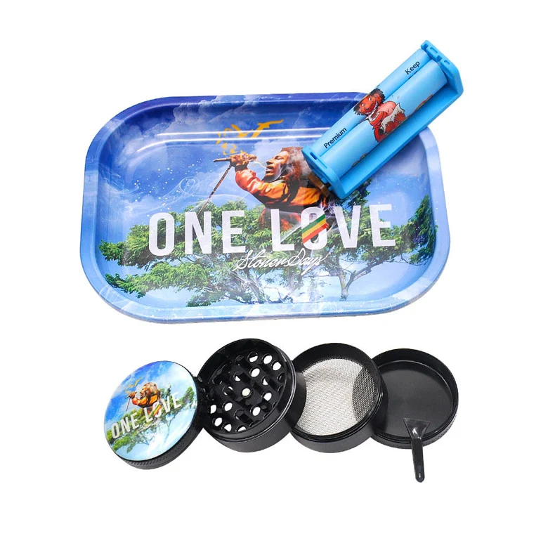 1pcs herb grinder 1pcs rolling tray 1pcs maker Smoking Accessories Starter Kit