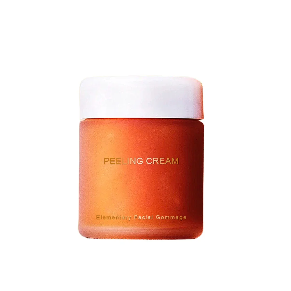 Private Label Hot Organic Facial Exfoliator Brightening Orange Mud Scrub Moisturizing and Soothing Mud