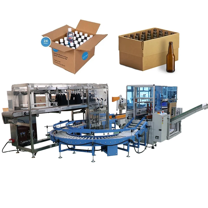 Factory Price Automatic Cardboard Packing Case Packer Machine for Tin