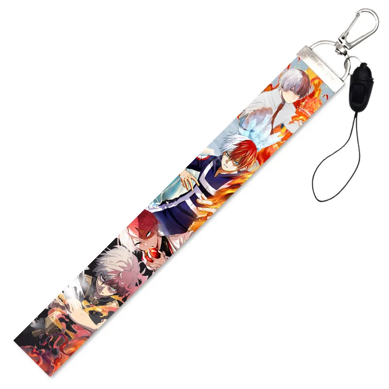 Anime My Hero College Cartoon Phone Rope Lanyard For Keys ID Badge Holders Neck Straps With Keyring