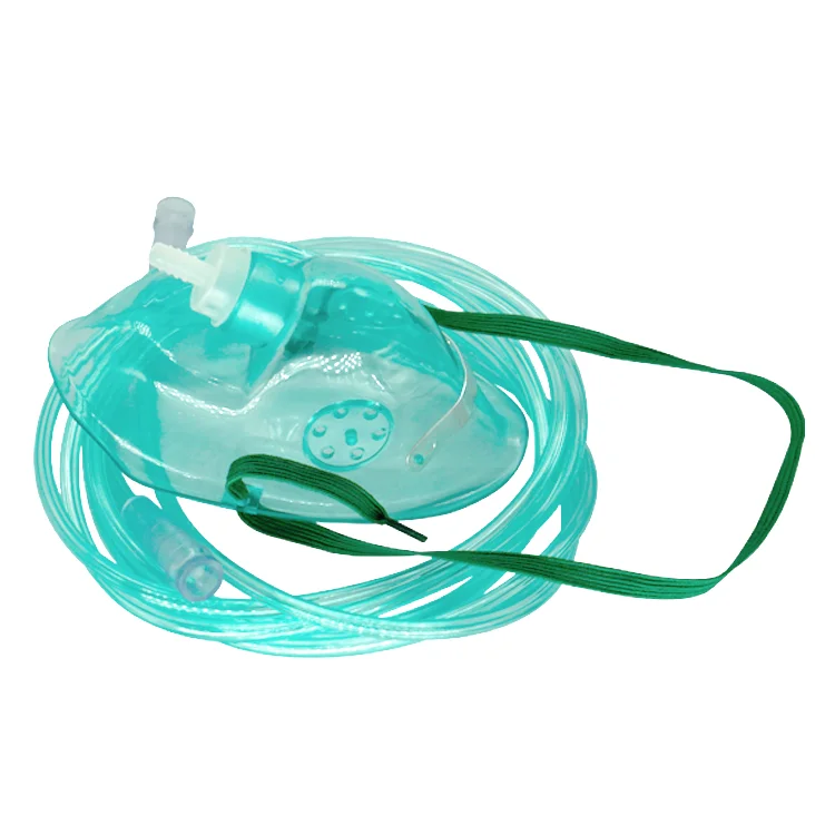 High Quality Medical Disposable PVC Oxygen Breath Mask Set With Tubing
