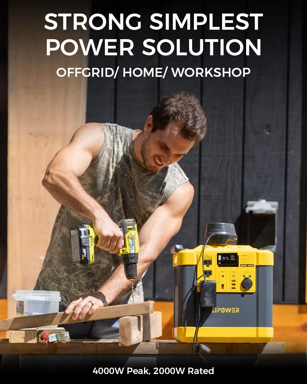 Factory Price 2000W DC AC Output Backup Power Bank Electric Car Power Station Portable Power Station For Home