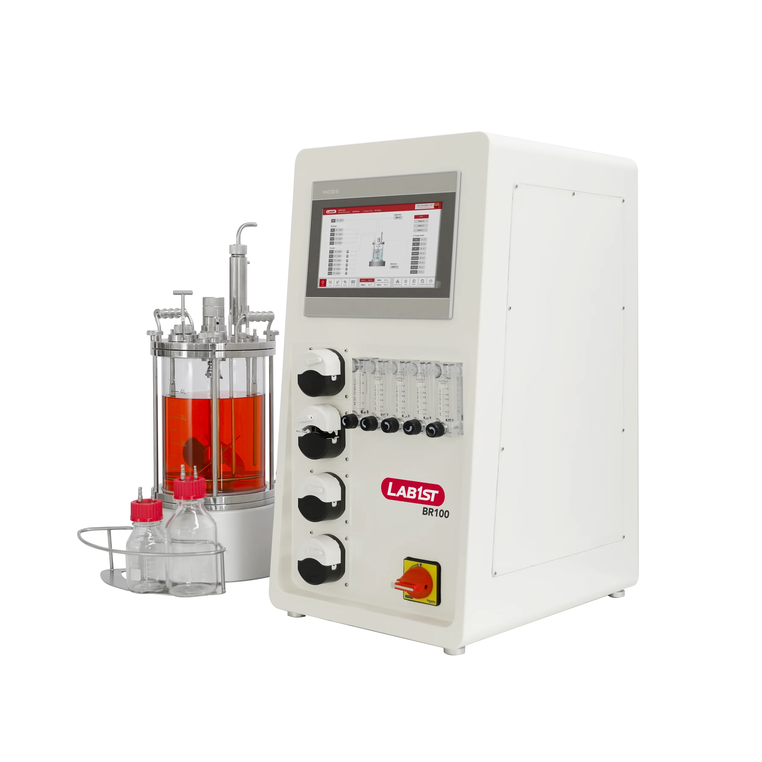 1l 3l 5l 10l Bioreactor Price Glass Fermenter Bioreactor for Microbial Culture