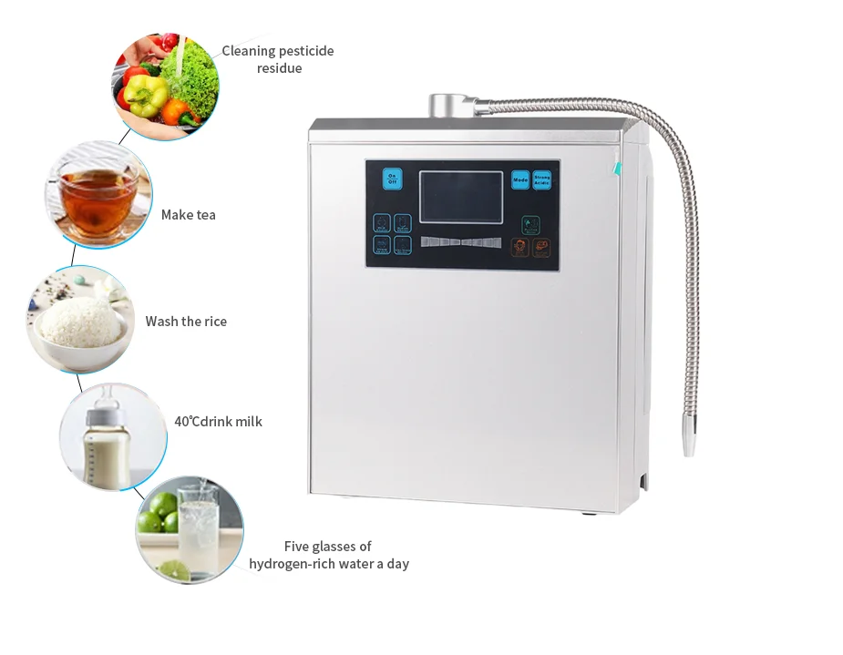 BW-6000  Brand Alkaline Water Ionizer 11.5 ph Larger capacity 10000L LCD Intelligent display