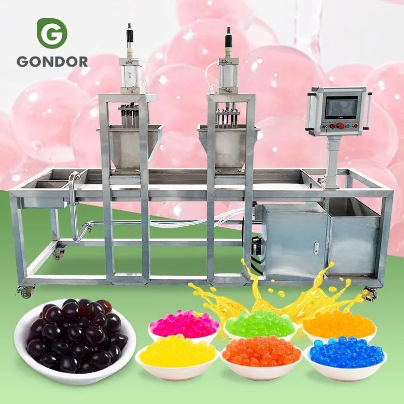 Automatic Tapioca Pearl Popping Boba Poping Maker Juice Ball Bubble Tea Make Machine Forming Line For