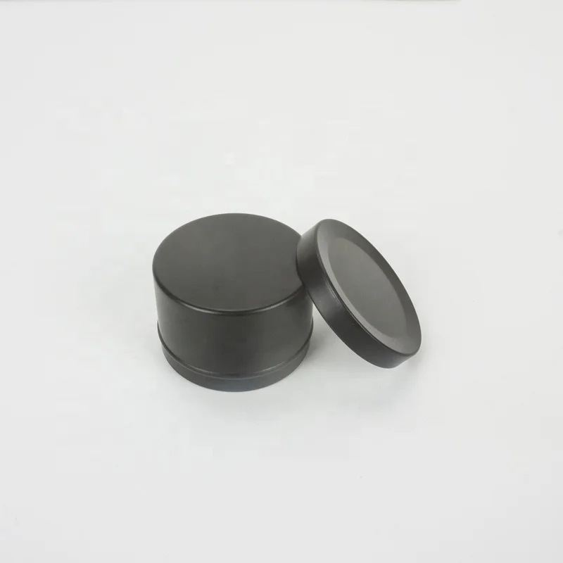 50ml 50g 5035mm Black Aluminium Jar Coffee Candle Tea tin Cans For Color Customize Logo black aluminium jar