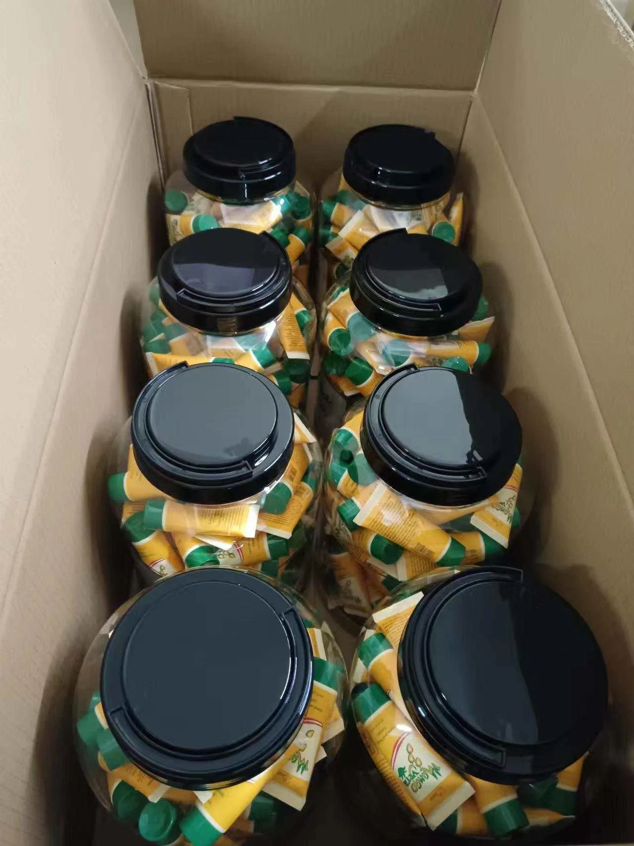 72pcs/jar 15ml Hand Body Lotion Sample Tube Packaging Mango Vera Mini Hand Cream Lotion for Dry Skin