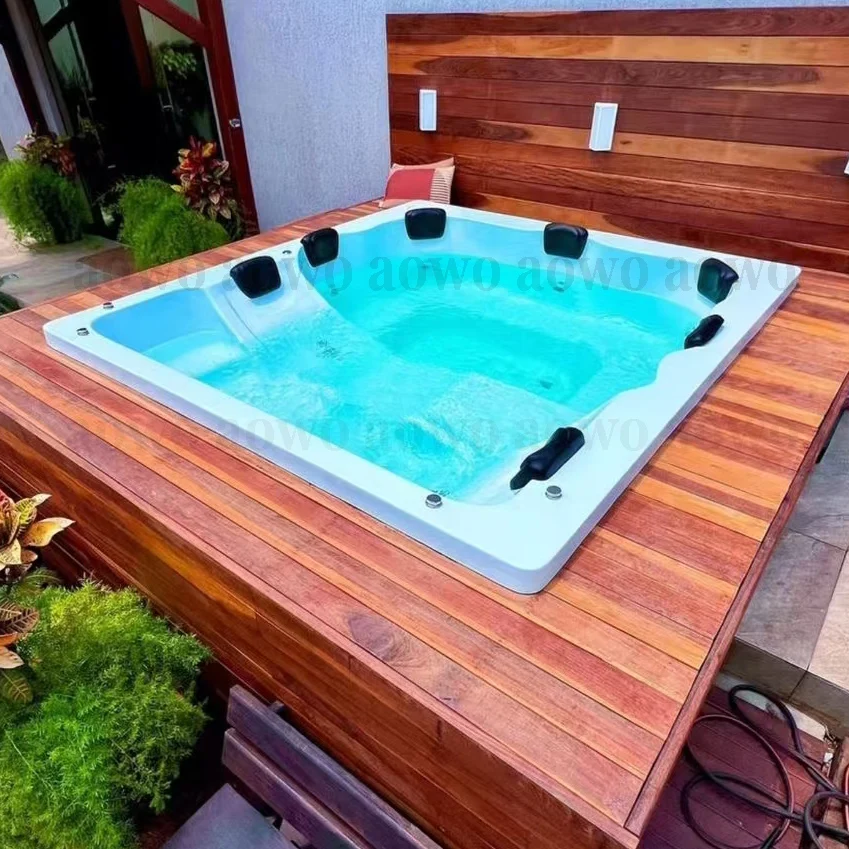 built-in yacuzzi 2 side-by-side hot tubs for 6 7 person hot tube outdoor bubble massage whirlpool pool spa bathtubs ass