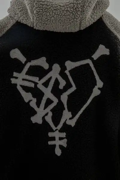 MULTIFACED FLEECE Sew Patches 100% Sherpa Fleece Polyester 500gsm Fiber Density For a High Quality Fit High Neck Zip Up Hoodies