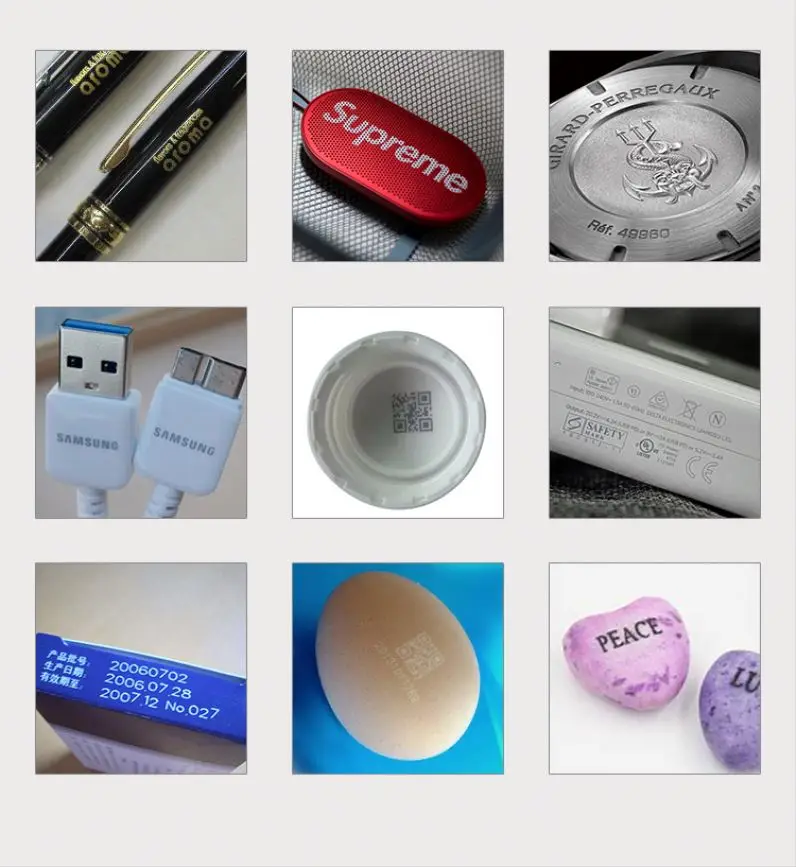 
High Precision Mini Handy Gobo Jpt 30 Watt Fiber Laser Marking Machine 