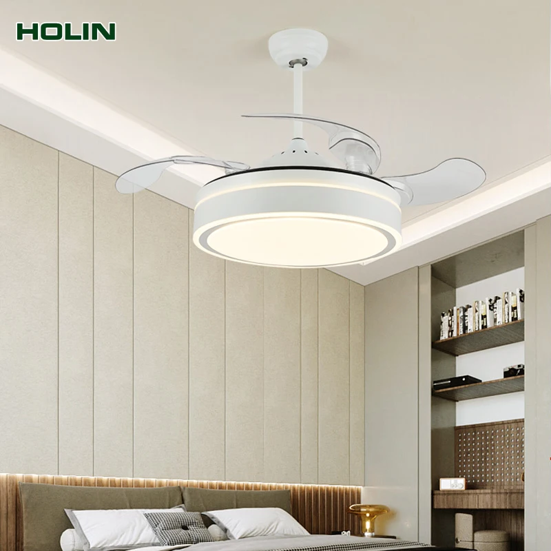 42 Невидимый потолочный вентилятор лампа пульт дистанционного управления затемняемый Светодиодный светильник люстра