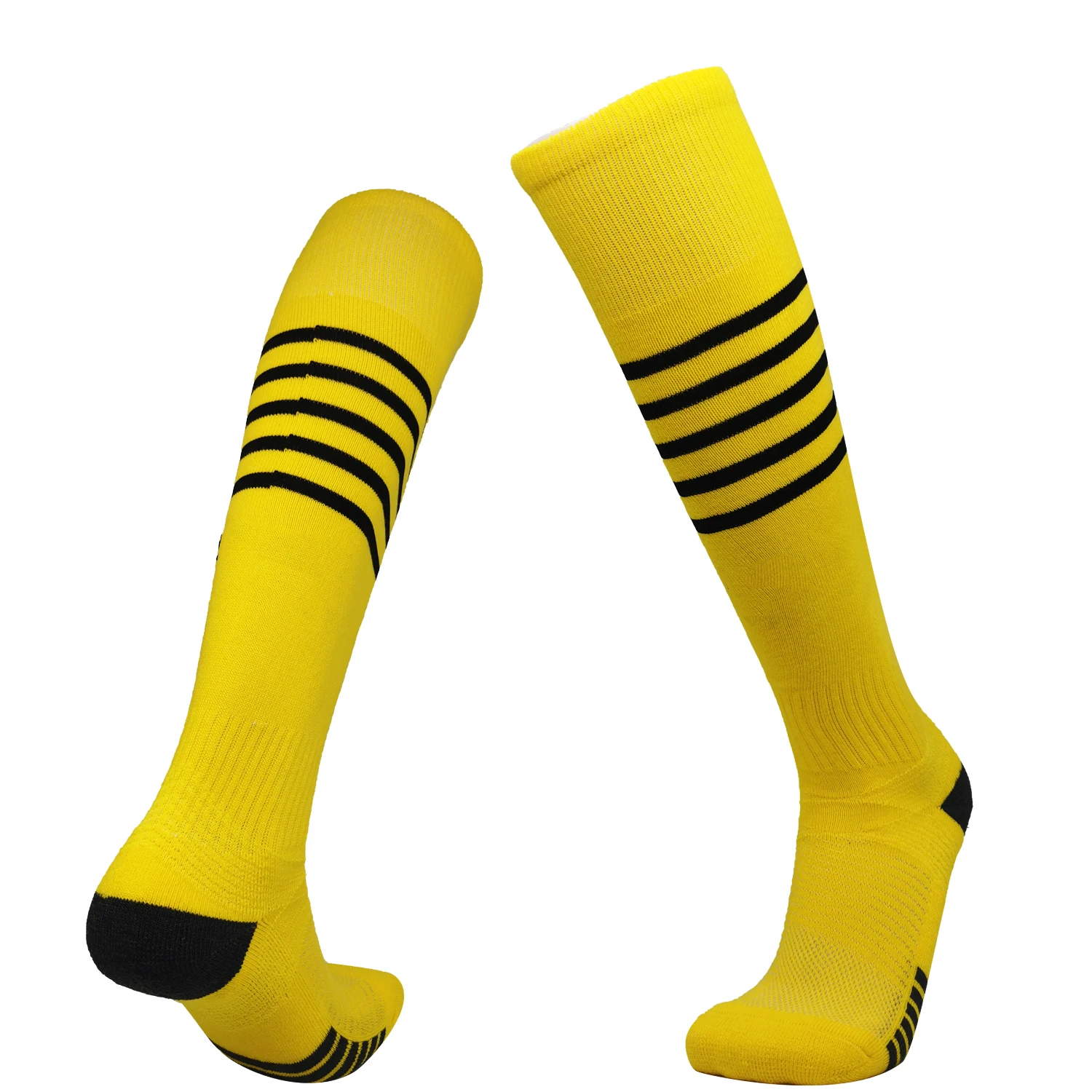 Thai quality custom logo grip sports sock compression stockings high quality Nylon Soccer Socks
