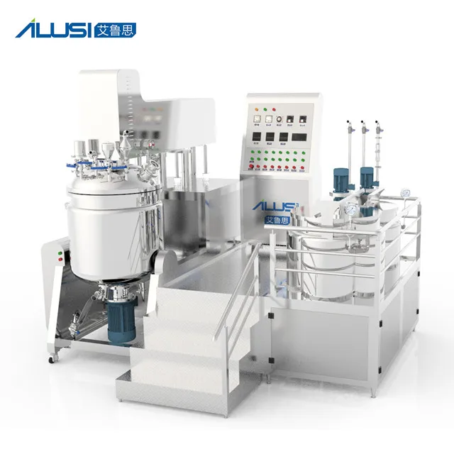 High Shear Mixer Emulsifier Vacuum Aloe Vera Gel Lotion Cream Making Machine