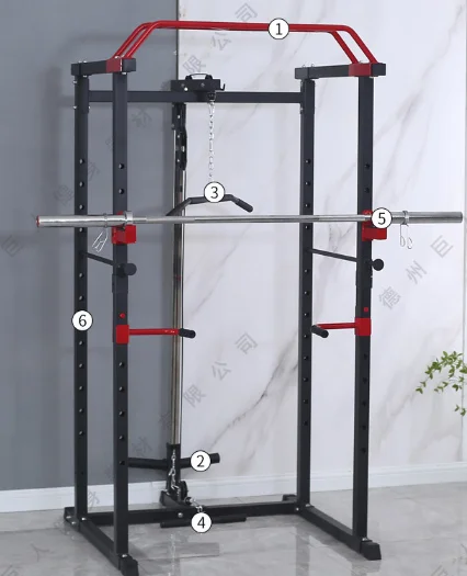 Commercial Home Workout Smith Machine Power Squat Rack Gym Equipment With Bench Press