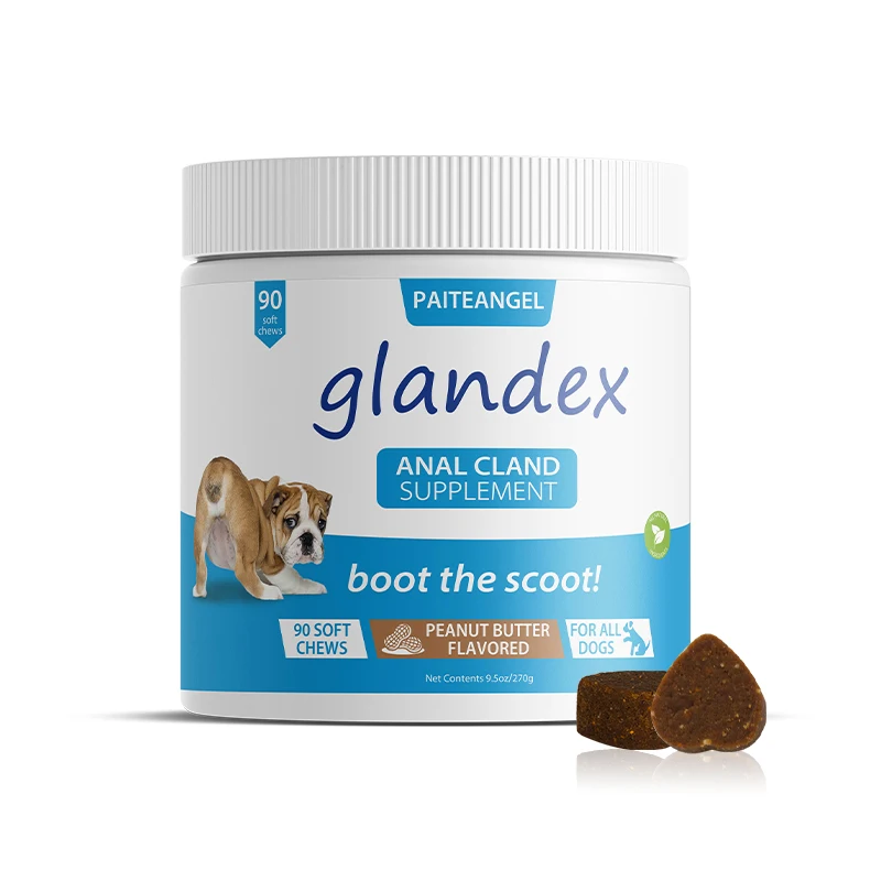 Glandex Anal Gland Soft Chew Treats with Pumpkin for Dogs Digestive Enzymes - Pumpkin Supplement