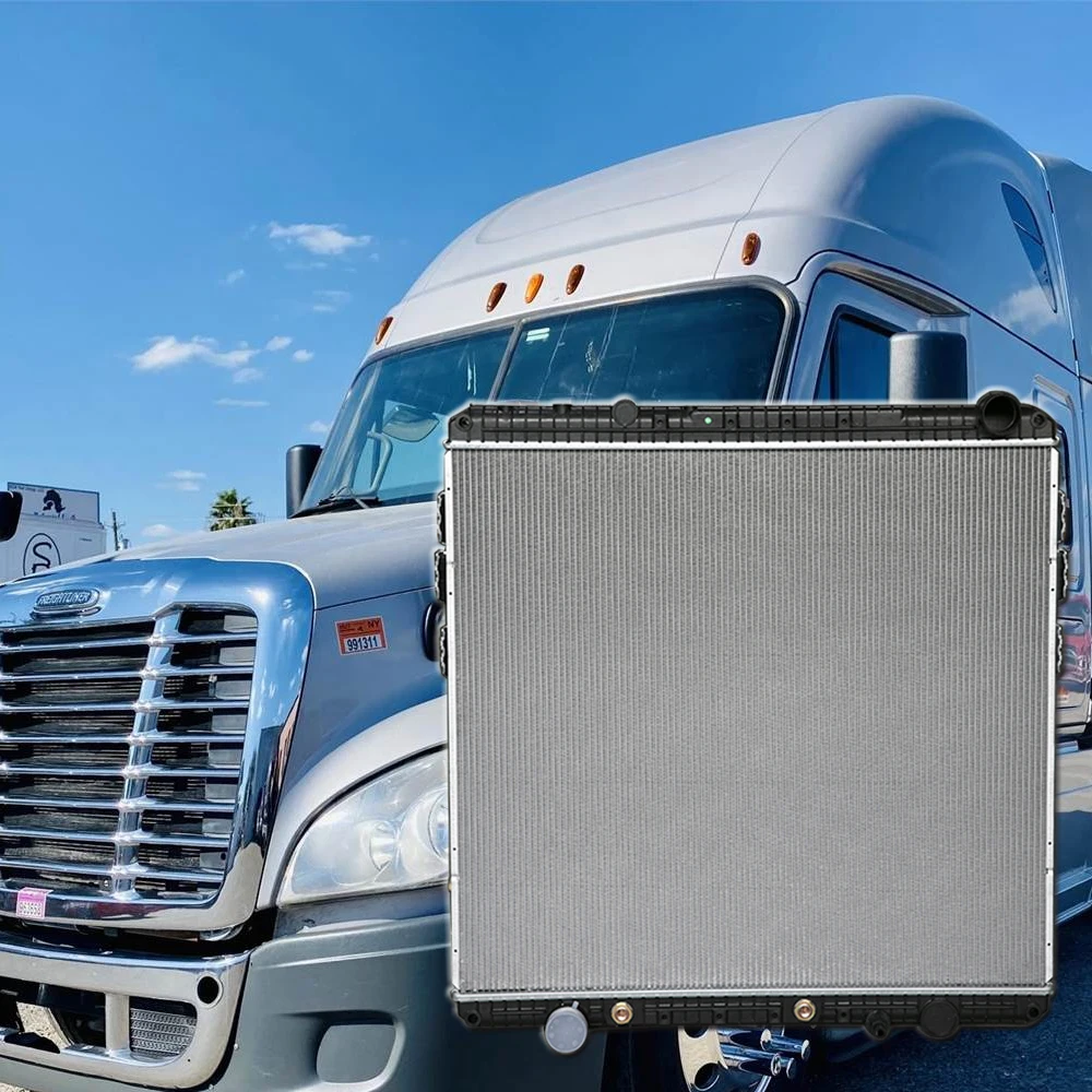 OEM 800104/238647/2001-1738 High quality aluminum brazing radiator for Freightliner Cascadia 113/125/M2 112 radiator manufacture